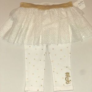 Juicy Couture Footless Leggings Ruffle Tutu Skirt